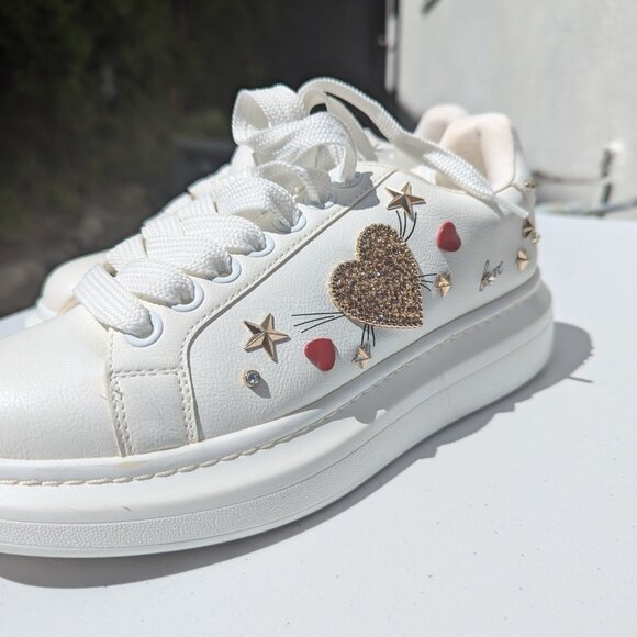 ALDO "Love" Low Top Platform Sneakers - Picture 3 of 9